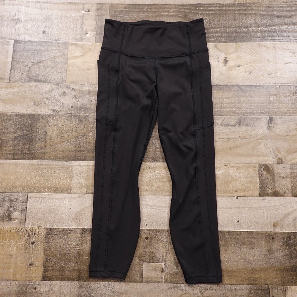 Athleta Ultimate Stash II 7/8‎ Tight Women’s Small Black High Rise Leggings